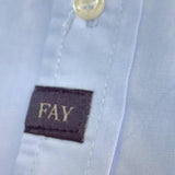 Fay Camicia Tinta Unita Manica Lunga per Bambino FU5P40 AZZURRO FAY 