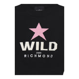 JOHN RICHMOND maglia girocollo tinta unita con stampa Nero per Bambina RGA24106MARI NERO JOHN RICHMOND 