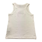 Moschino Canotta Tinta Unita A Costine per Bambina HDM06MX BIANCO MOSCHINO 