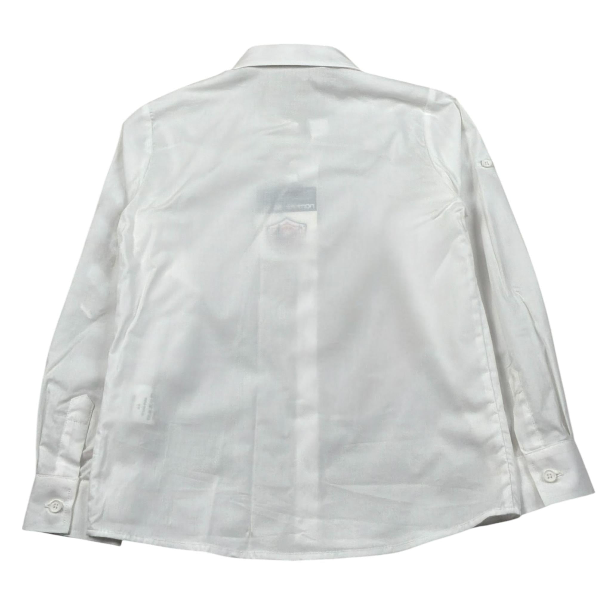 New Gereration Camicia Manica Lunga tinta unita Bianco per Bambino 41162 BIANCO NEW GERERATION 
