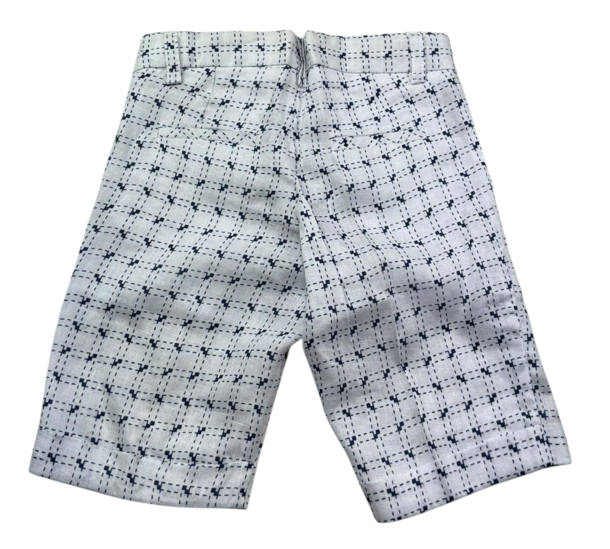 Manuel & Frank Bermuda Tinta Unita con Girovita Regolabile per Bambino MF2023B BIANCO MANUEL & FRANK 