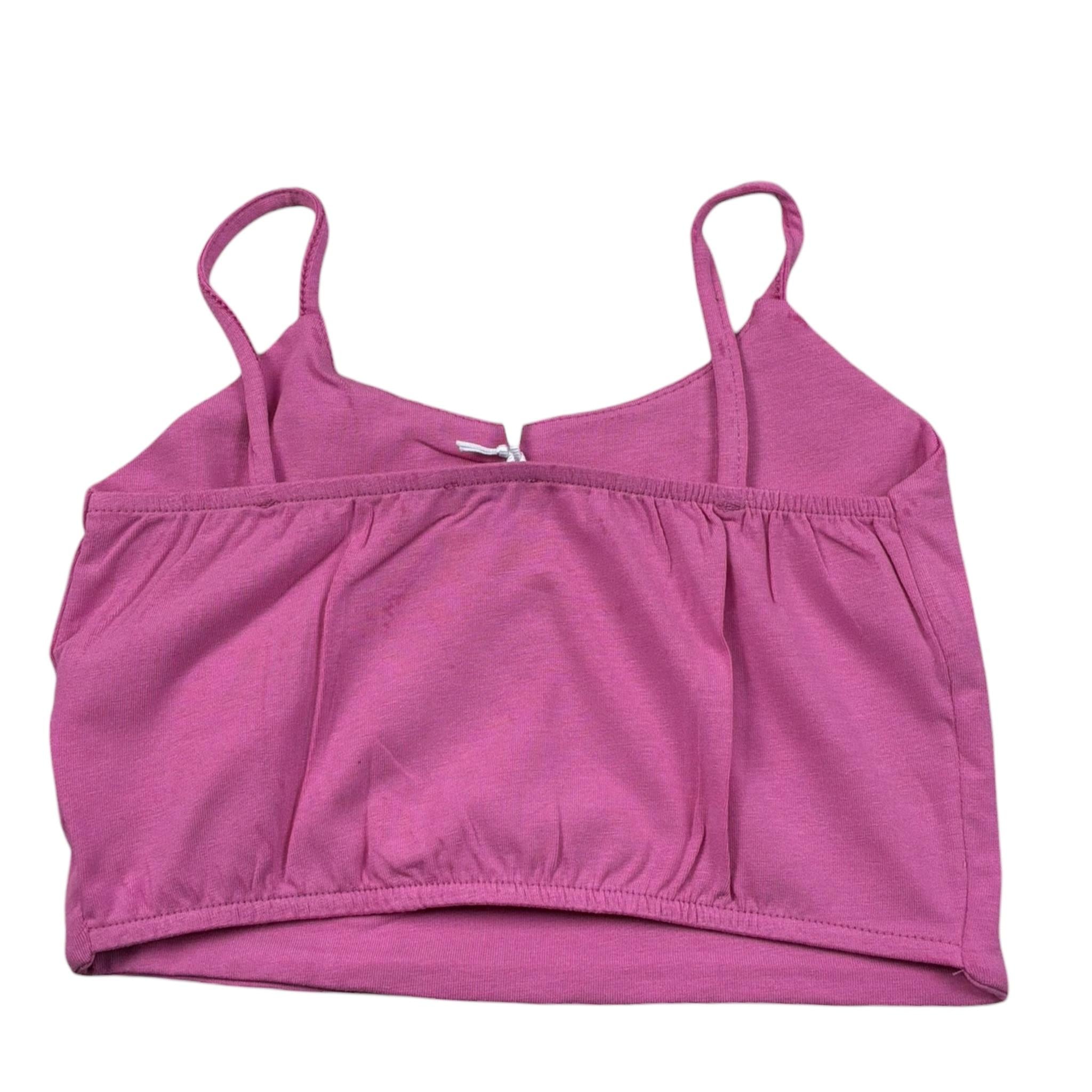 Lu Lu By Miss Grant Top tinta unita A Bretelle Rosa per Bambina LL3473 ROSA LU LU BY MISS GRANT 