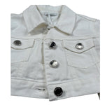 Lu Lu By Miss Grant Giubbino In Denim tinta unita Bianco per Bambina LL2604 BIANCO LU LU BY MISS GRANT 