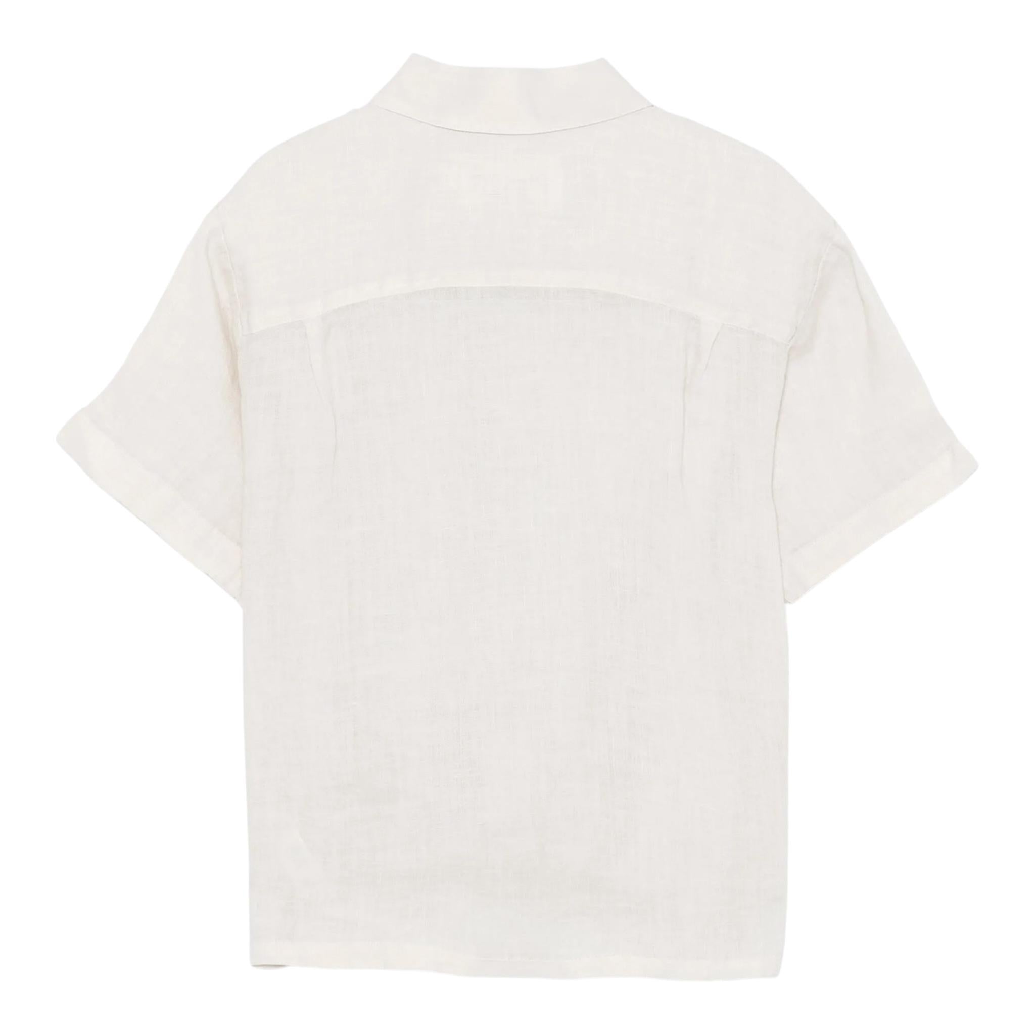 Saint Barth Camicia Mezza Manica Tinta Unita con Bottoni per Bambino SIF0001 BEIGE SAINT BARTH 