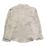 M+E' Camicia Manica Lunga Tinta Unita Collo Coreano per Bambino UEM0507J BIANCO M+E' 