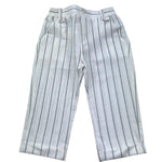 Le Bebe' Pantalone Tinta Unita con Elastico In Vita E Fantasia A Righe per Neonato LBB5342 BIANCO LE BEBE' 