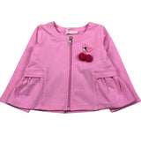 Liu Jo Felpa con Zip Tinta Unita con Ricamo per Neonata HA5084 ROSA LIU JO 