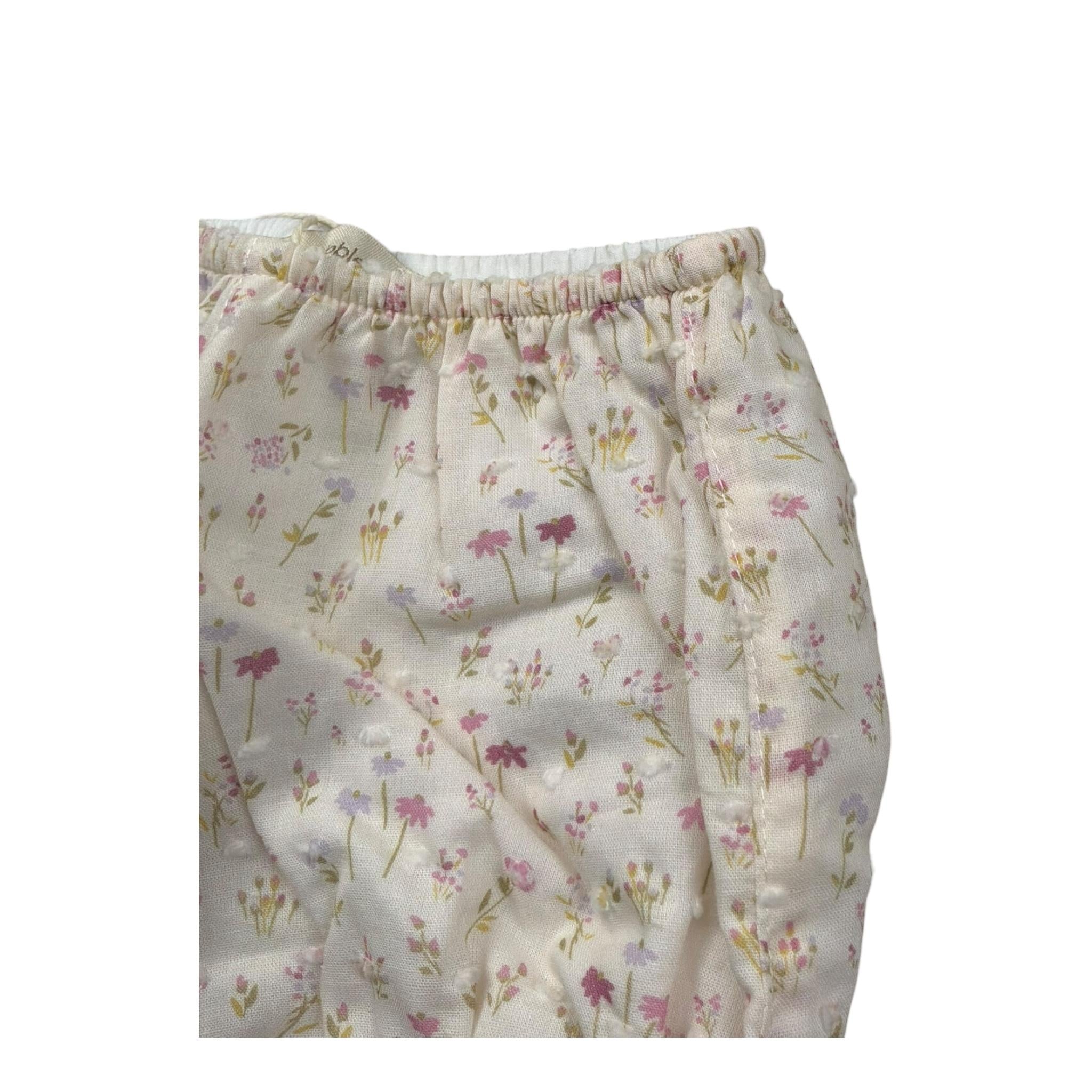 Wedoble Culotte Tinta Unita Fantasia Floreale per Neonata V2505721E PANNA WEDOBLE 