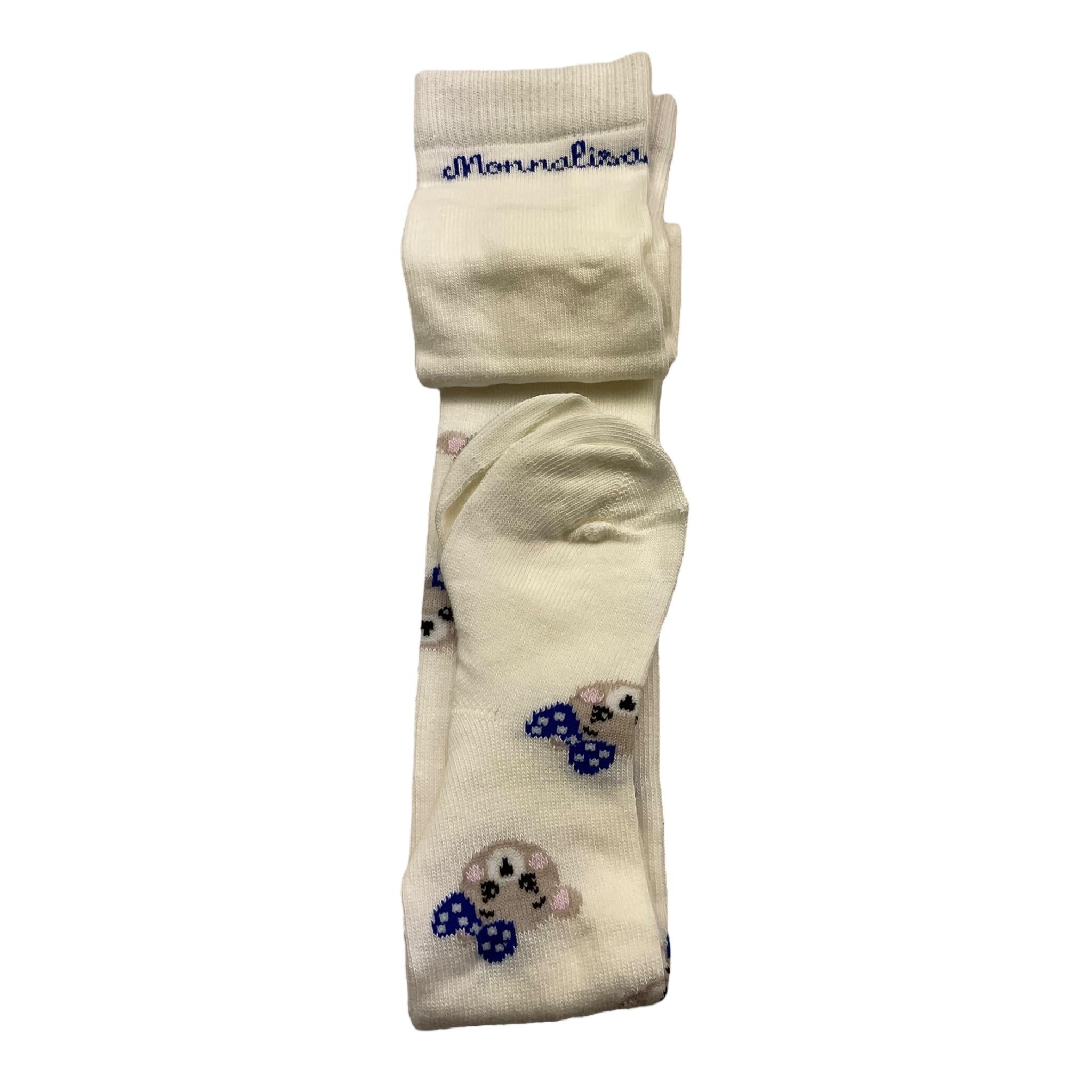 MONNALISA calze tinta unita con stampa  Panna per Bambina 39D009JX PANNA MONNALISA 