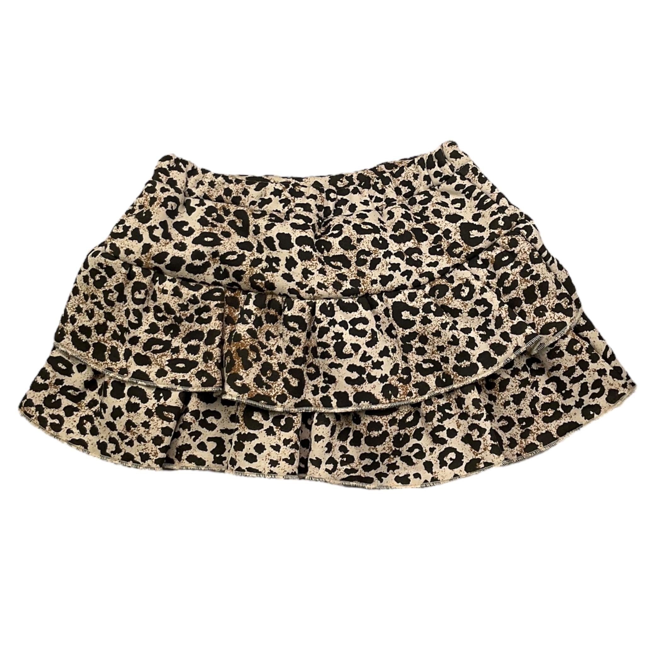 U+è BY MISS GRANT gonna stampa fantasia maculata con balze Beige per Bambina UE1631 BEIGE U+è BY MISS GRANT 