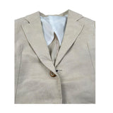 Emanuel Pris Giacca Tinta Unita con Taschino per Bambino EGC1058R BEIGE EMANUEL PRIS 