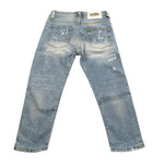 Clochard Jeans tinta unita con Girovita Regolabile Azzurro per Bambino 7217 AZZURRO CLOCHARD 