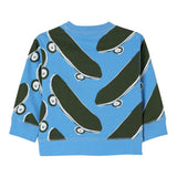 Stella Mccartney Felpa Girocollo Tinta Unita con Stampa per Neonato TW4Q50 COBALTO STELLA McCARTNEY 