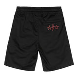 Neil Barrett Einfarbige Bermuda-Shorts mit elastischer Taille Schwarz für Jungen