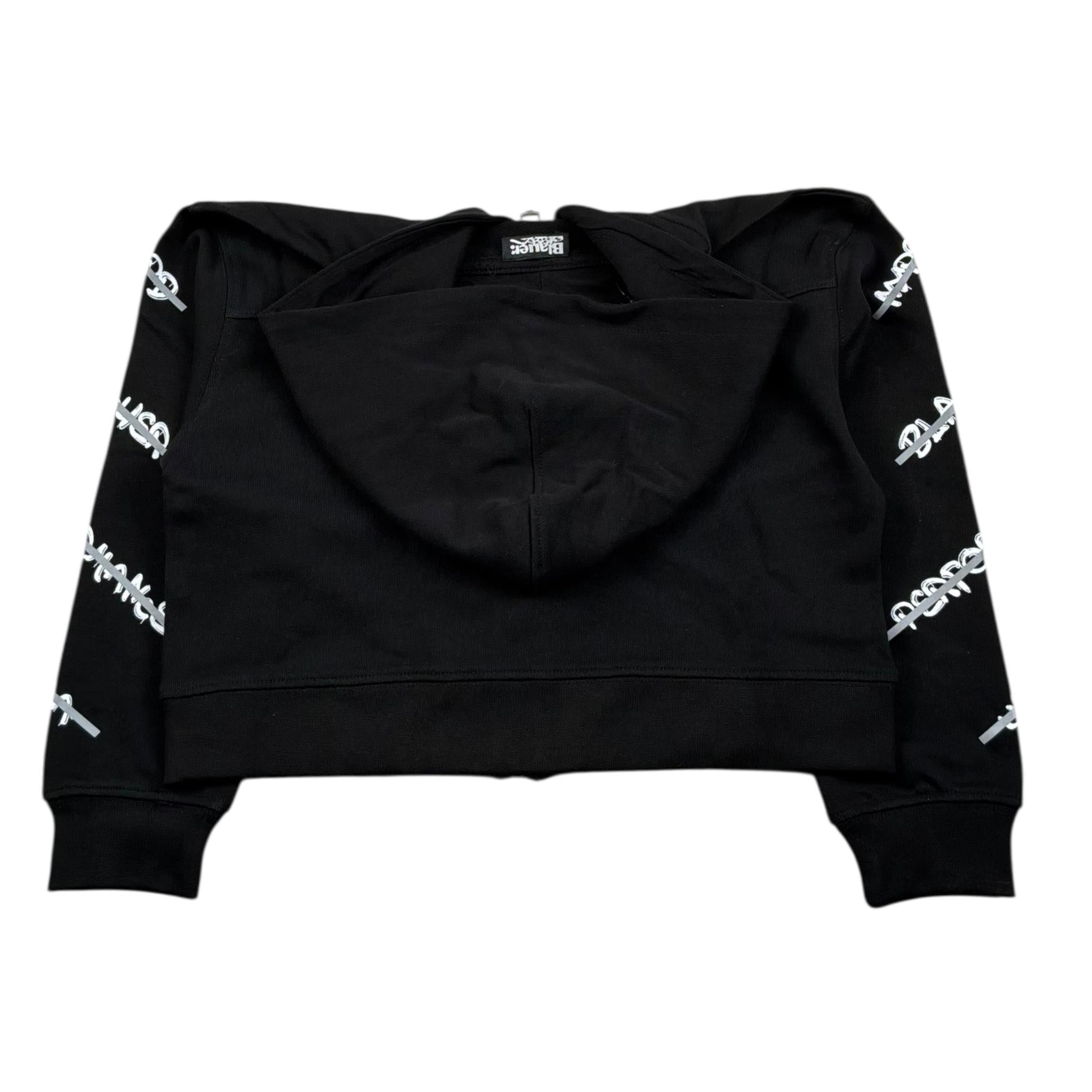 Blauer Felpa con Zip E Cappuccio Tinta Unita con Stampe per Neonata 25SBLGF02547N NERO BLAUER 