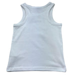 Moschino Canotta Tinta Unita con Stampa per Bambina HAM06M BIANCO MOSCHINO 