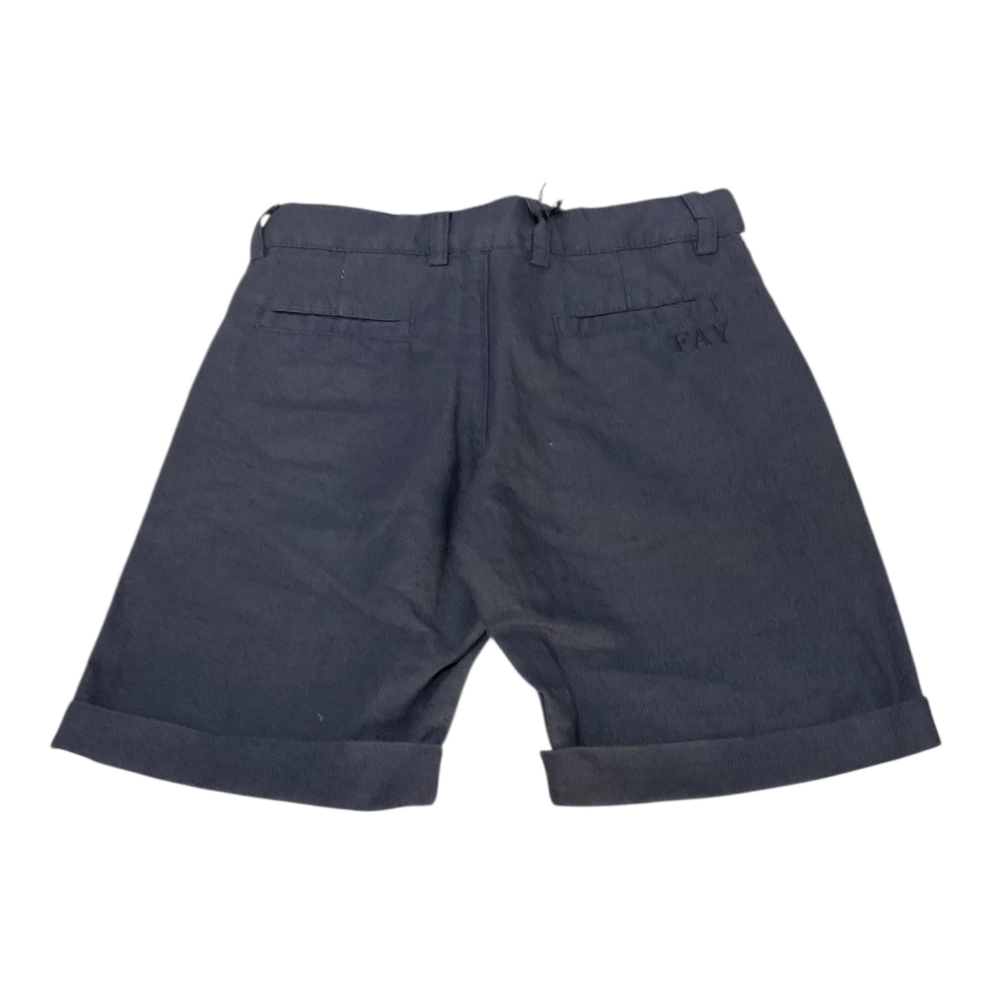 Fay Bermuda Tinta Unita con Profili In Contrasto per Bambino 5Q6049 BLU FAY 