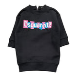DSQUARED2 abito tinta unita girocollo Nero per Neonata DQ2493 NERO DSQUARED2 