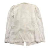 Met Giacca Tinta Unita con Applicazioni per Bambina ME169 BIANCO MET 