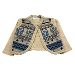 TRUSSARDI cardigan tinta unita stampa fantasia Panna per Neonato TIA25158 PANNA TRUSSARDI 