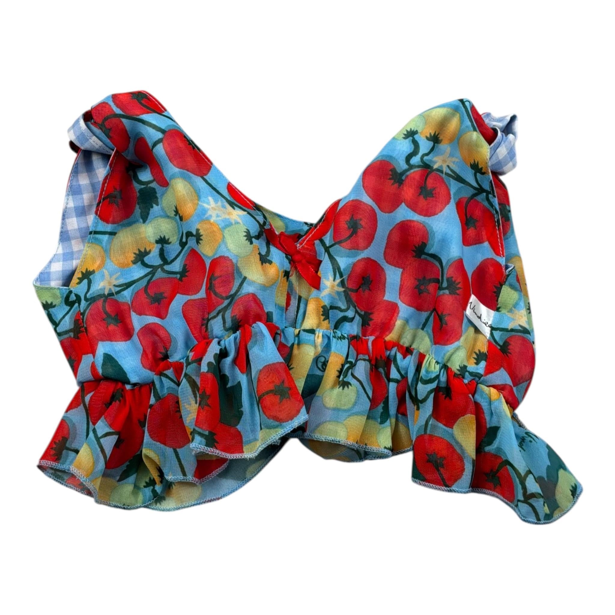 Carlotta Vindice Completo 2 Pezzi Top-Pantalone E Bandana Blu per Neonata SCPTT4 BLU CARLOTTA VINDICE 