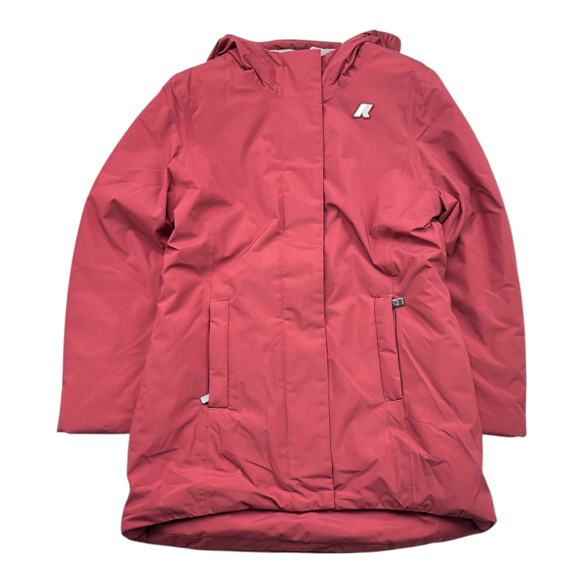 K-WAY giubbino tinta unita con zip e cappuccio Bordeaux per Bambino K41383W BORDEAUX K-WAY 