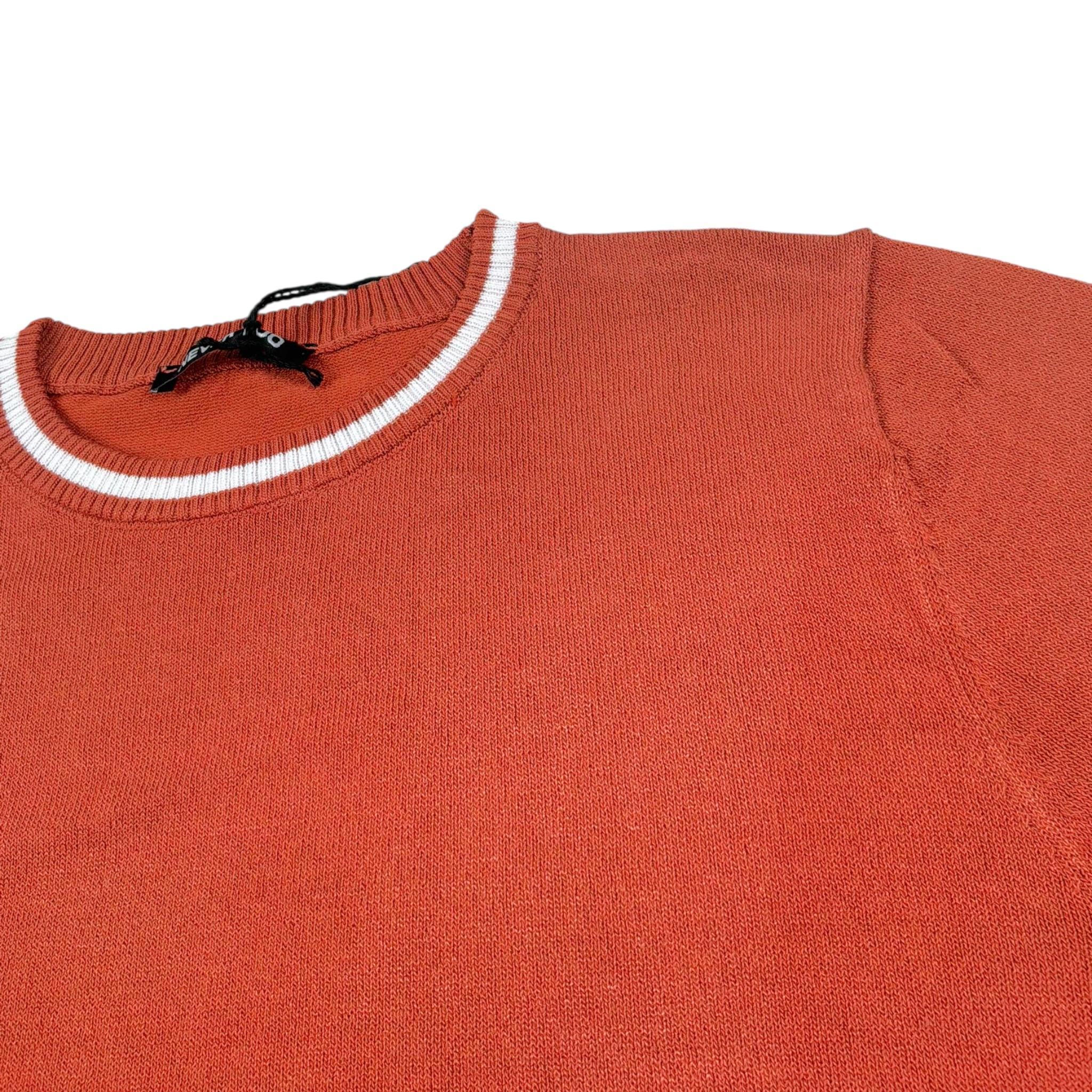 Never Too T-Shirt In Maglia tinta unita Arancione per Bambino NT2343R ARANCIONE NEVER TOO 