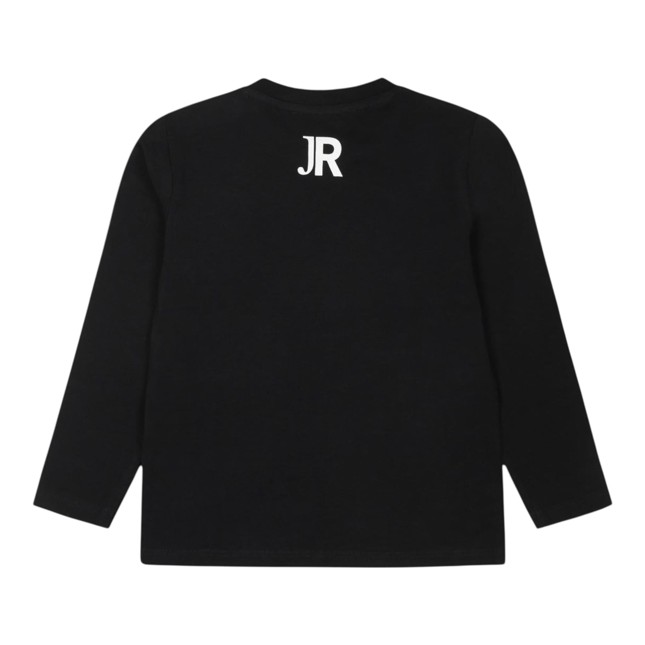 John Richmond Shirt Girocollo Tinta Unita con Stampa per Neonato RIA240066TS NERO JOHN RICHMOND 