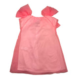 Dou Dou – Ärmelloses Kleid aus einfarbigem rosa Tüll für Mädchen