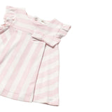 Mayoral Abito Mezza Manica Fantasia A Righe per Neonata 1847 BIANCO/ROSA MAYORAL 