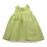 Little Bear Abito Giromanica Tinta Unita con Fiocco per Bambina 8200 VERDE LITTLE BEAR 