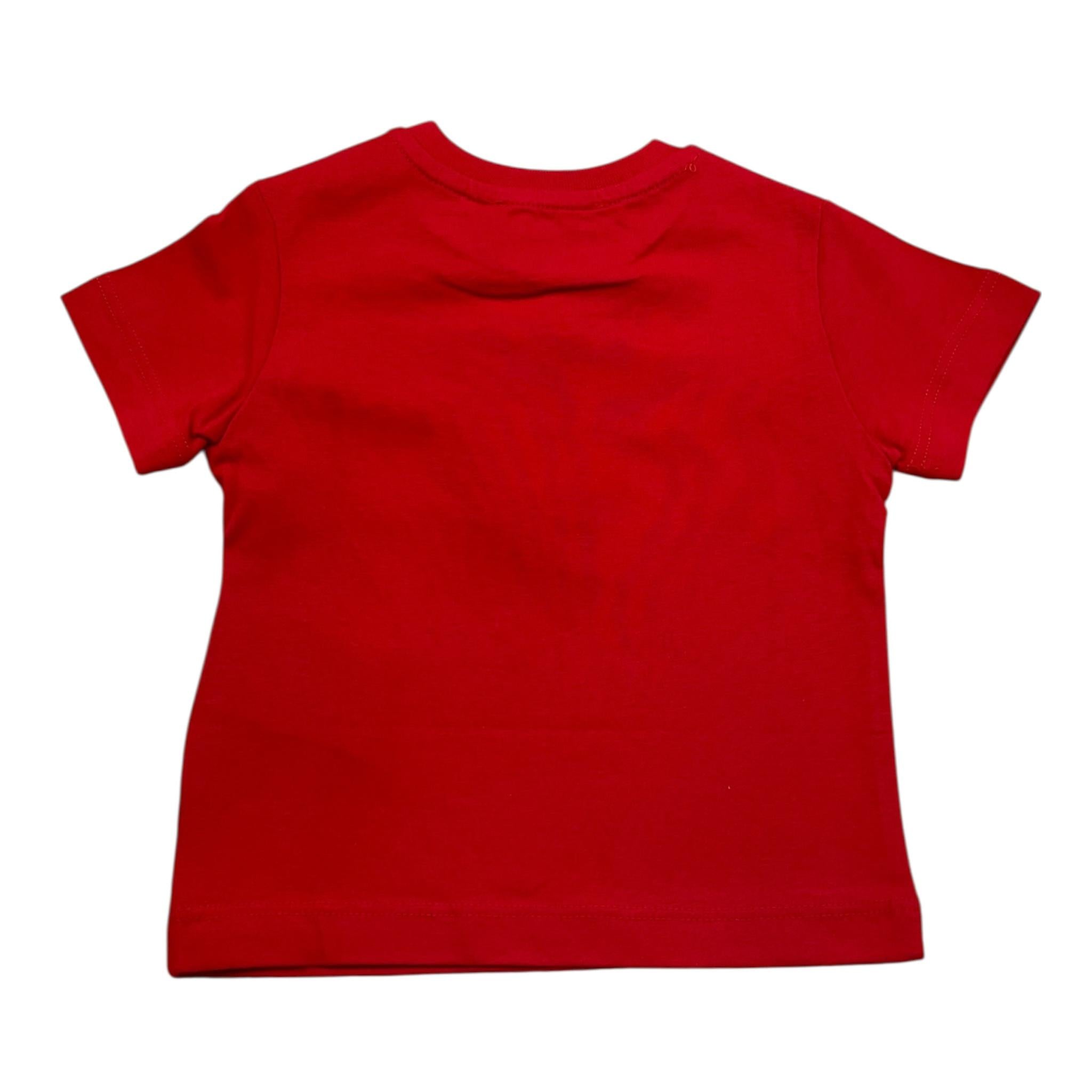 Iceberg T-Shirt Girocollo Tinta Unita con Logo per Neonato TISCE5108B ROSSO ICEBERG 
