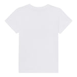 Moschino T-Shirt Girocoll Tinta Unita con Stampa per Bambino HAM05U BIANCO MOSCHINO 