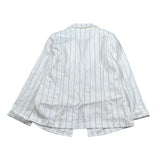 Manila Grace Giacca Tinta Unita con Fantasia A Righe per Bambina MG2053 BIANCO MANILA GRACE 