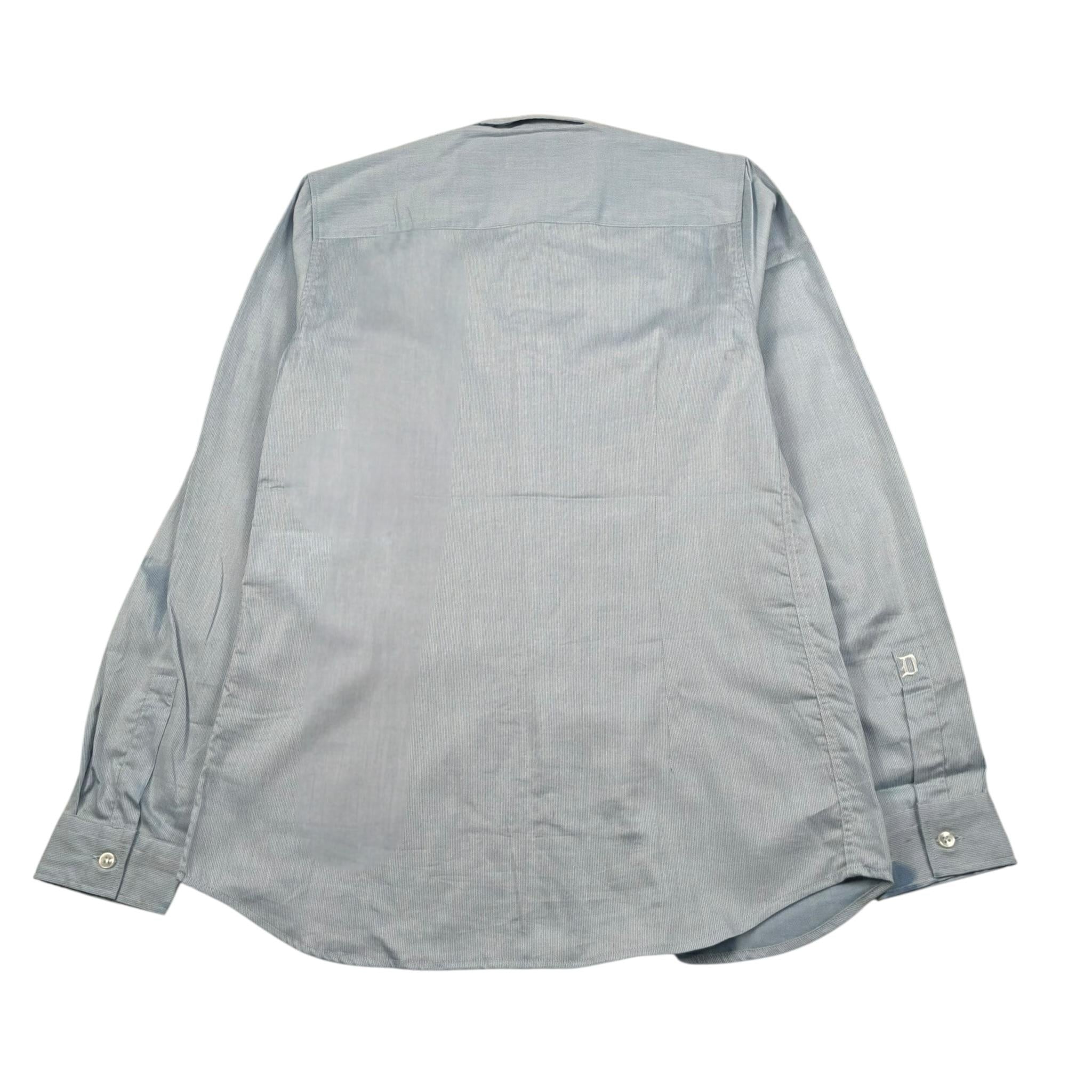 Dondup Camicia Manica Lunga Fantasia A Righe per Bambino DMCA61 AZZURRO DONDUP 