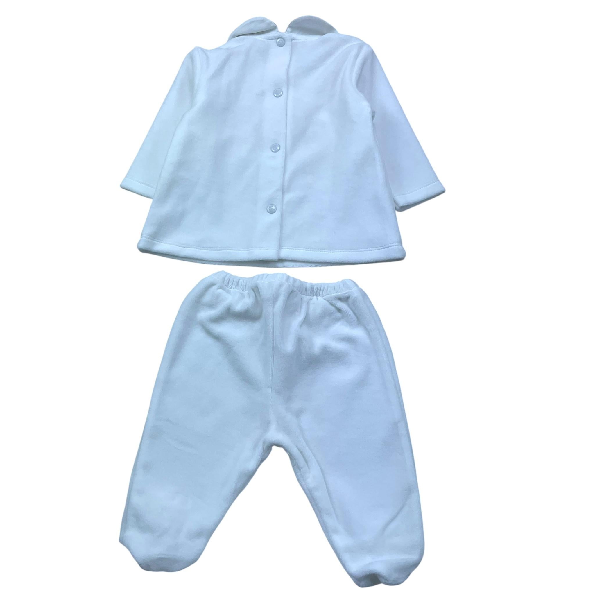 NINNAOH completo 2pz maglia-ghettina tinta unita Bianco per Neonata I2376C BIANCO NINNAOH 