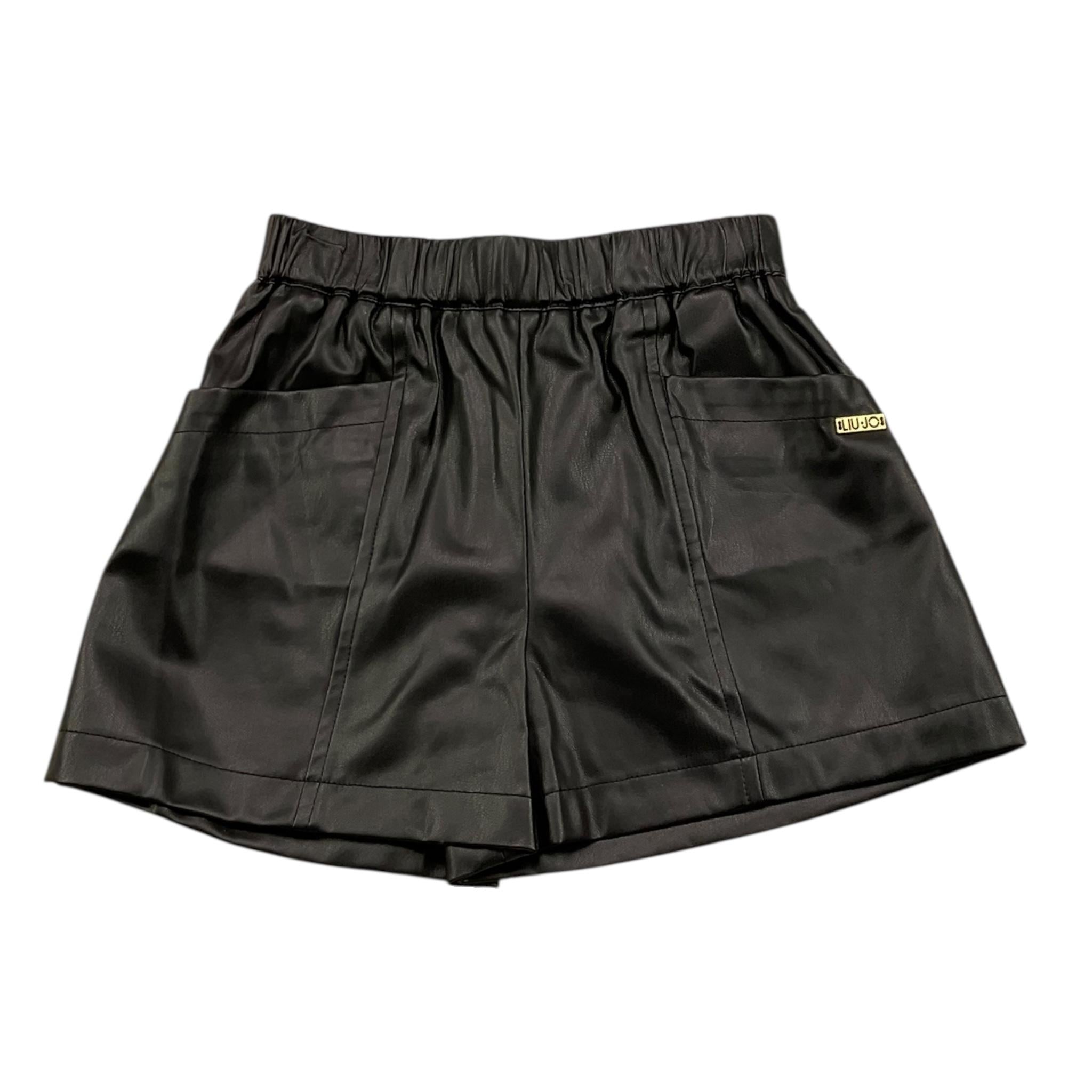 LIU JO short tinta unita con elastico in vita Nero per Bambina KF4012JXXX NERO LIU JO 