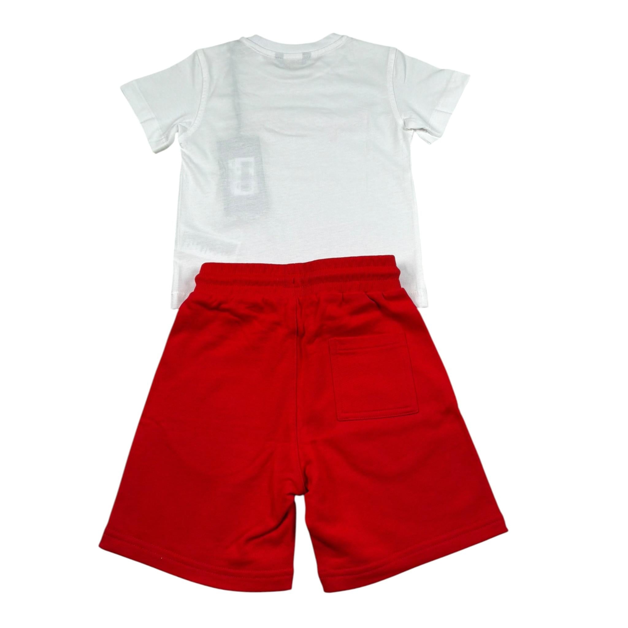 Refrigiwear Completo 2 Pezzi T-Shirt-Bermuda per Neonato 211DRMNS25 BIANCO/ROSSO REFRIGIWEAR 