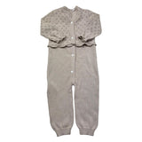 Le Bebe Tutina Manica Lunga Tinta Unita con Trafori per Neonata LBG6267 BEIGE LE BEBE 
