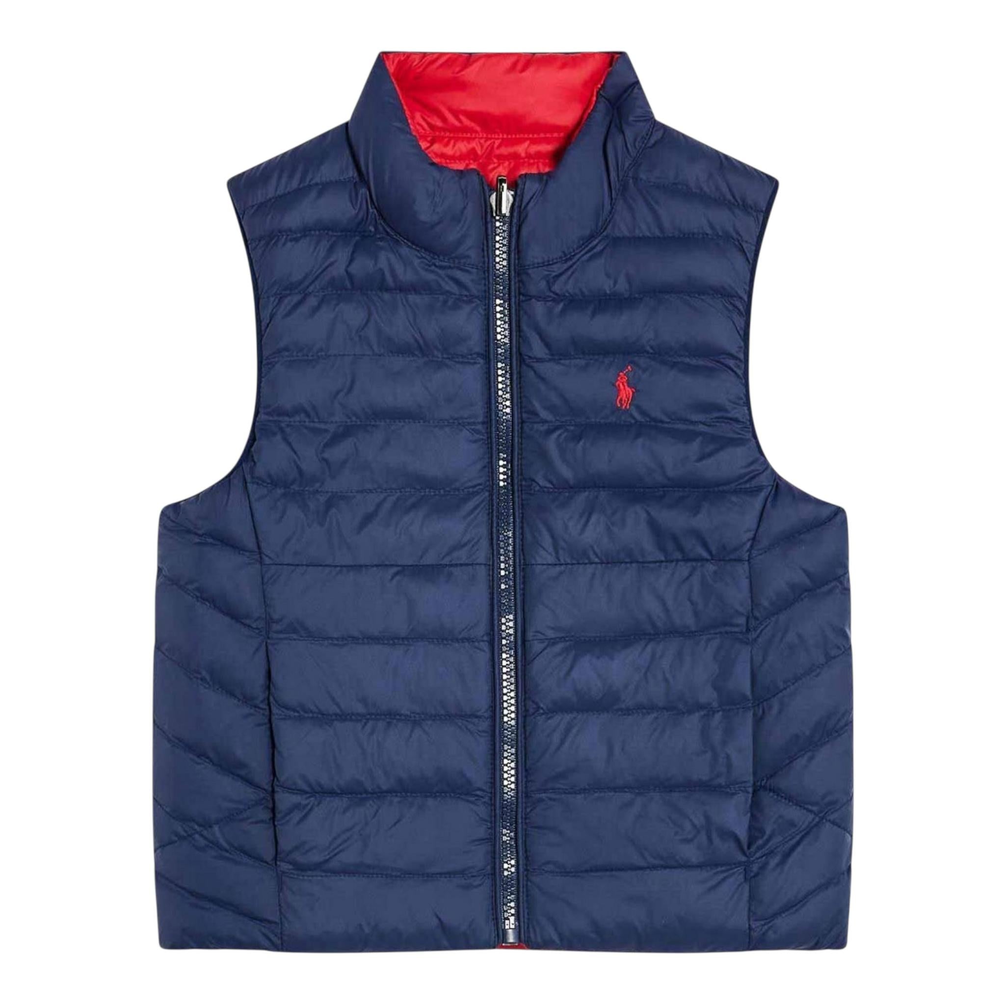 Ralph Lauren Giubbino Modello Smanicato Tinta Unita per Neonato 320949920002 BLU RALPH LAUREN 