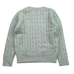 SAINT BARTH maglia girocollo tinta unita con trecce Azzurro per Bambino LYL004 AZZURRO SAINT BARTH 