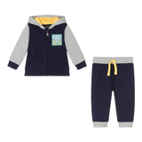 GUESS completo 2 pezzi felpa-pantalone tuta  Blu per Neonato N4YG13KA6R3NX BLU GUESS 