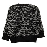 CESARE PACIOTTI maglia girocollo tinta unita con stampe in contrasto Nero per Bambino MGP5351BJX NERO CESARE PACIOTTI 