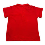 Mini Banda T-Shirt Girocollo Tinta Unita con Stampa per Neonato 326327 ROSSO MINI BANDA 