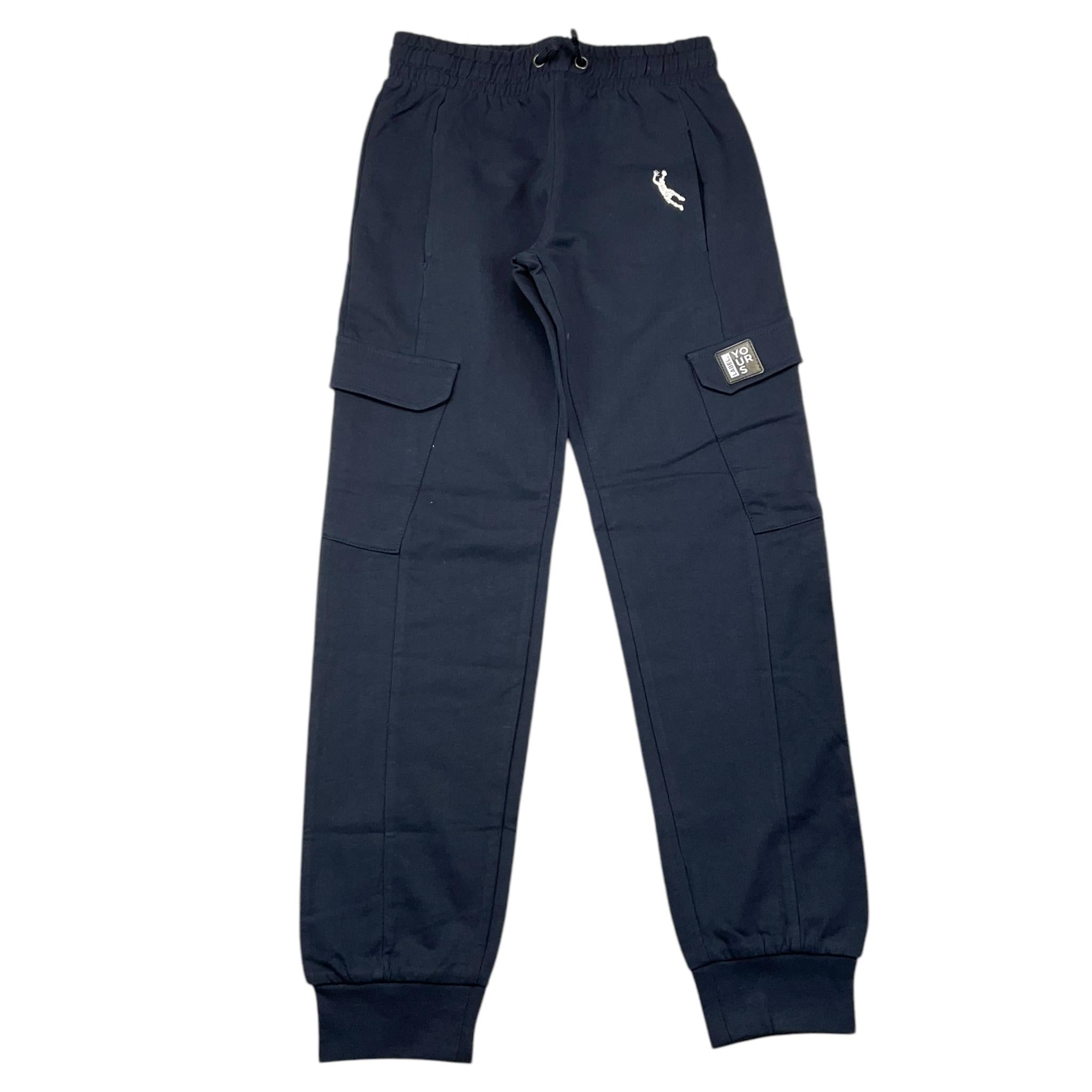 YOURS pantalone tuta tinta unita Blu per Bambino BY1499 BLU YOURS 