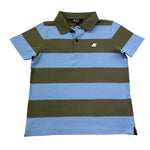 K-Way Polo Mezza Manica Bicolore con Fantasia A Righe per Bambino K3132XW AZZURRO/VERDE K-WAY 