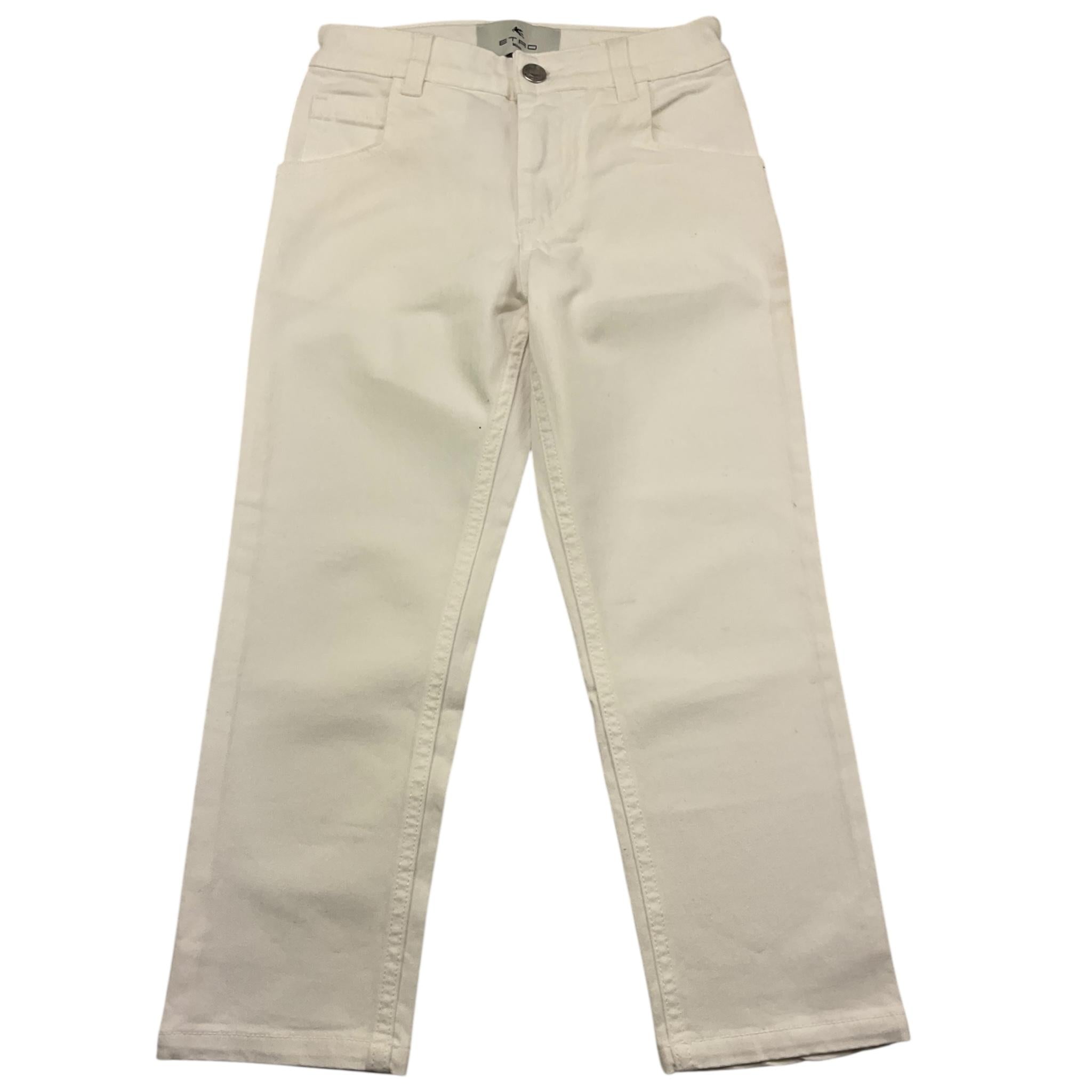ETRO jeans tinta unita con 5 tasche Panna per Bambino GU6Q10 PANNA ETRO 