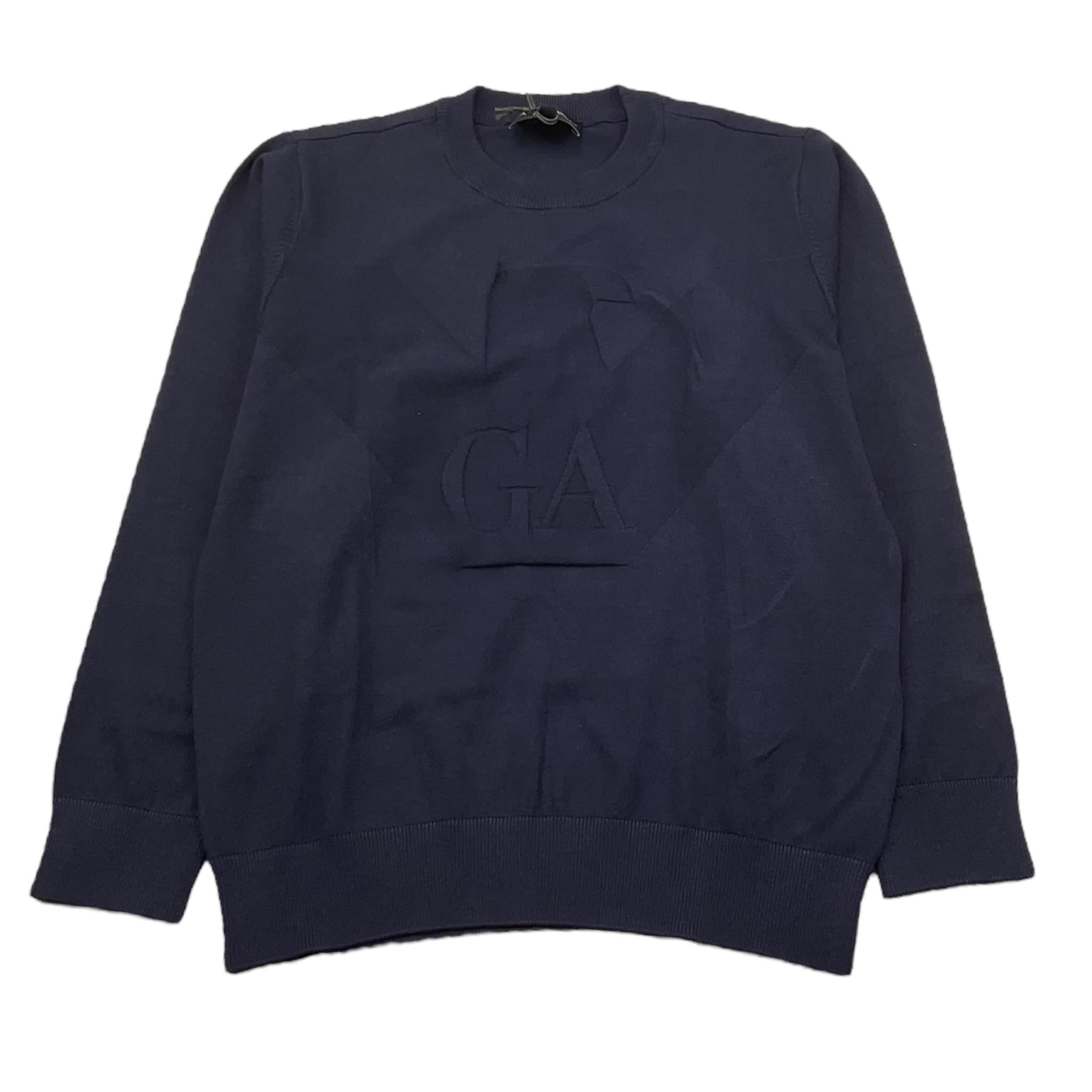 Emporio Armani Maglia Girocollo Tinta Unita con Logo per Bambino 6R4M66 BLU EMPORIO ARMANI 