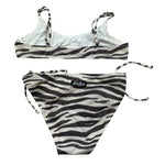 Saint Barth Costume 2 Pezzi Fascia-Slip Tinta Unita Fantasia  per Bambina PALO0002 BEIGE SAINT BARTH 
