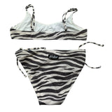 Saint Barth Costume 2 Pezzi Fascia-Slip Tinta Unita Fantasia  per Bambina PALO0002 BEIGE SAINT BARTH 